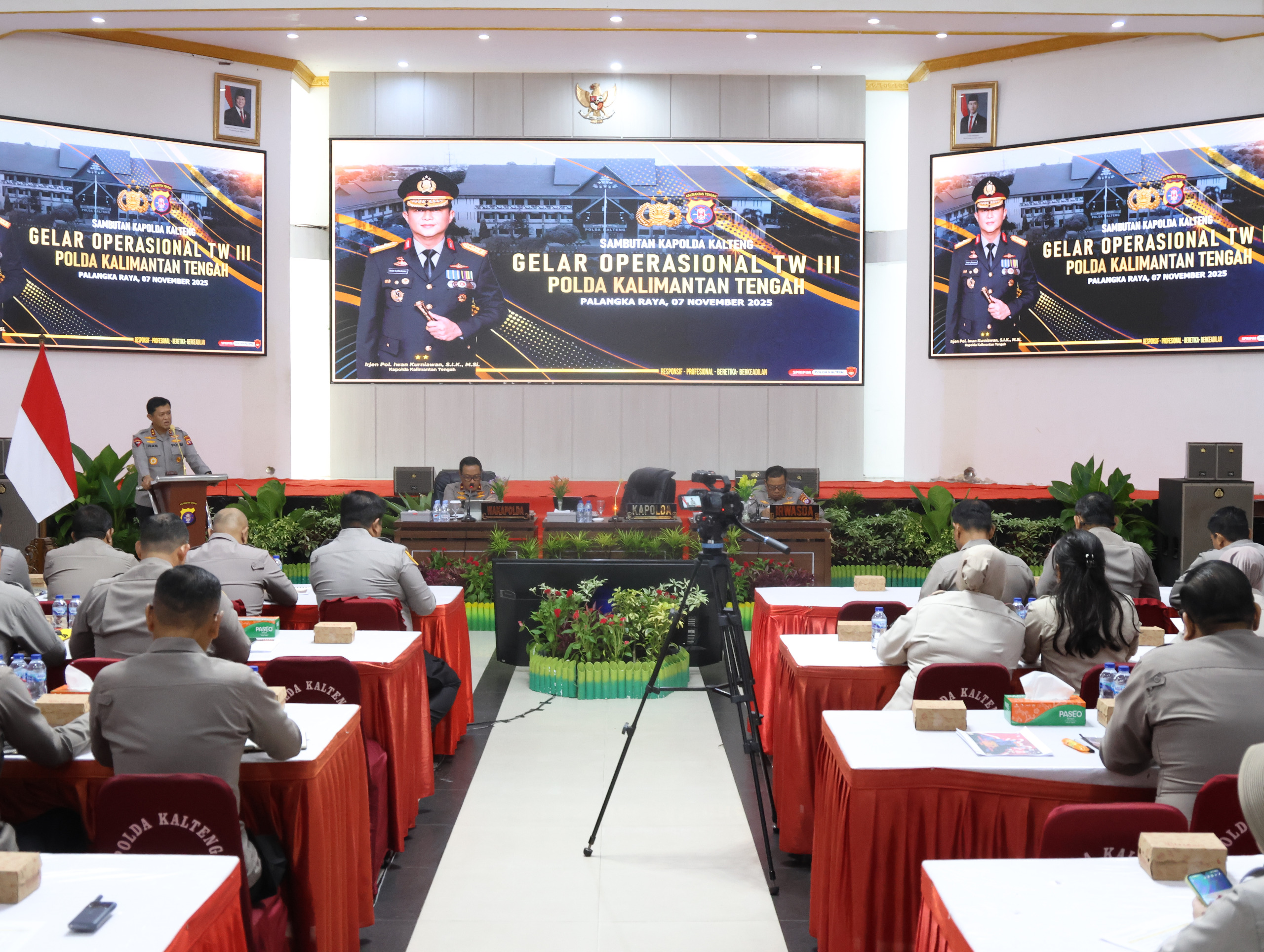 Pimpin Anev Kamtibmas Triwulan III Tahun 2025, Ini Penekanan Kapolda Kalteng