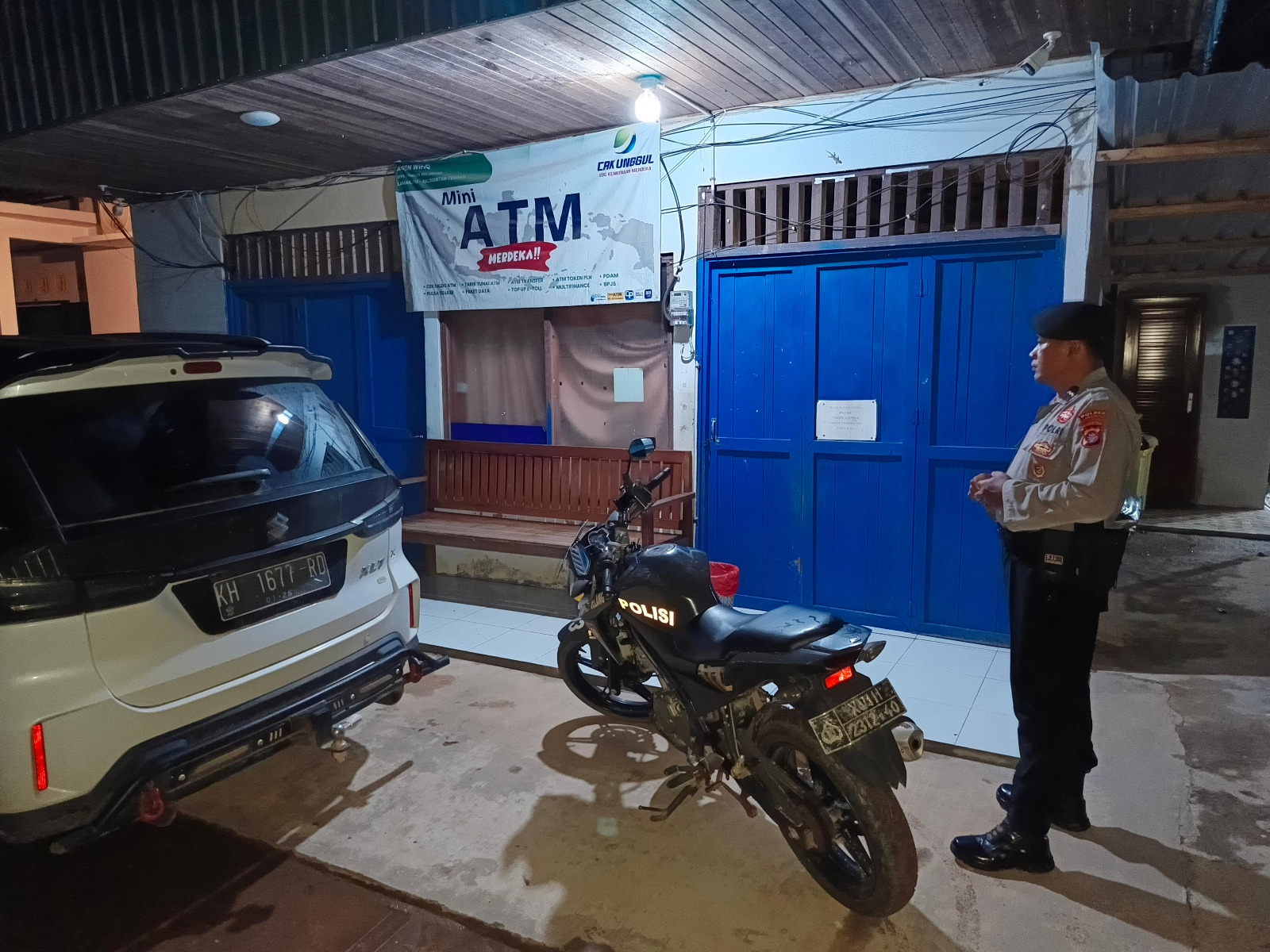 Piket Polsek laksanakan Patroli di Pasar di Wilkum Polsek Delang