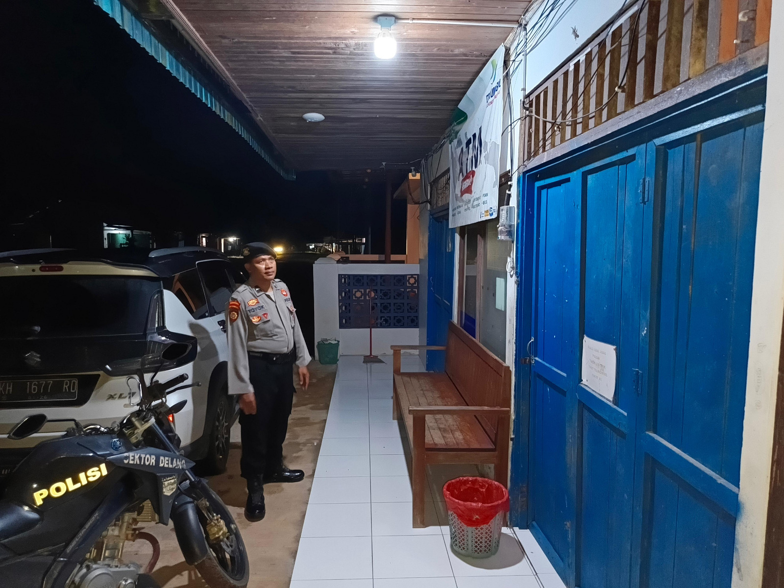 Piket Polsek Patroli kepertokoan diwilkum Polsek Delang