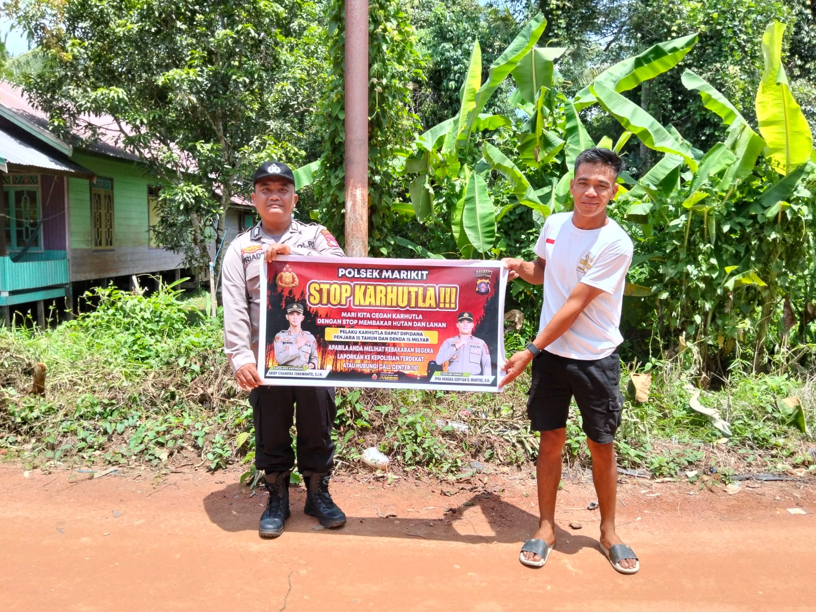 Polsek Marikit Rutin Sosialisasi Karhutla diwilayah Kec. Marikit, Kab. Katingan.