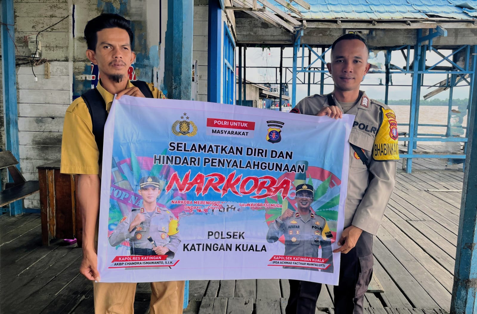 Polsek Katingan Kuala Sosialisasi Tentang Penyalahgunaan Narkoba Ke Masyarakat