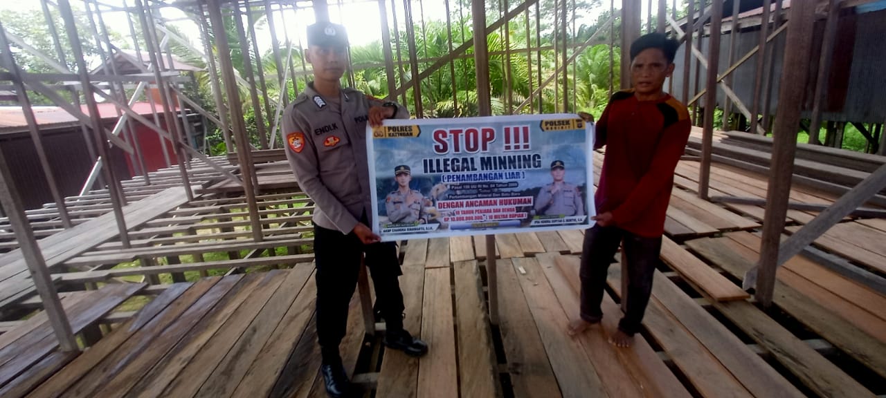 Cegah ilegal Mining Polsek Marikit Sambangi Warga masyarakat.