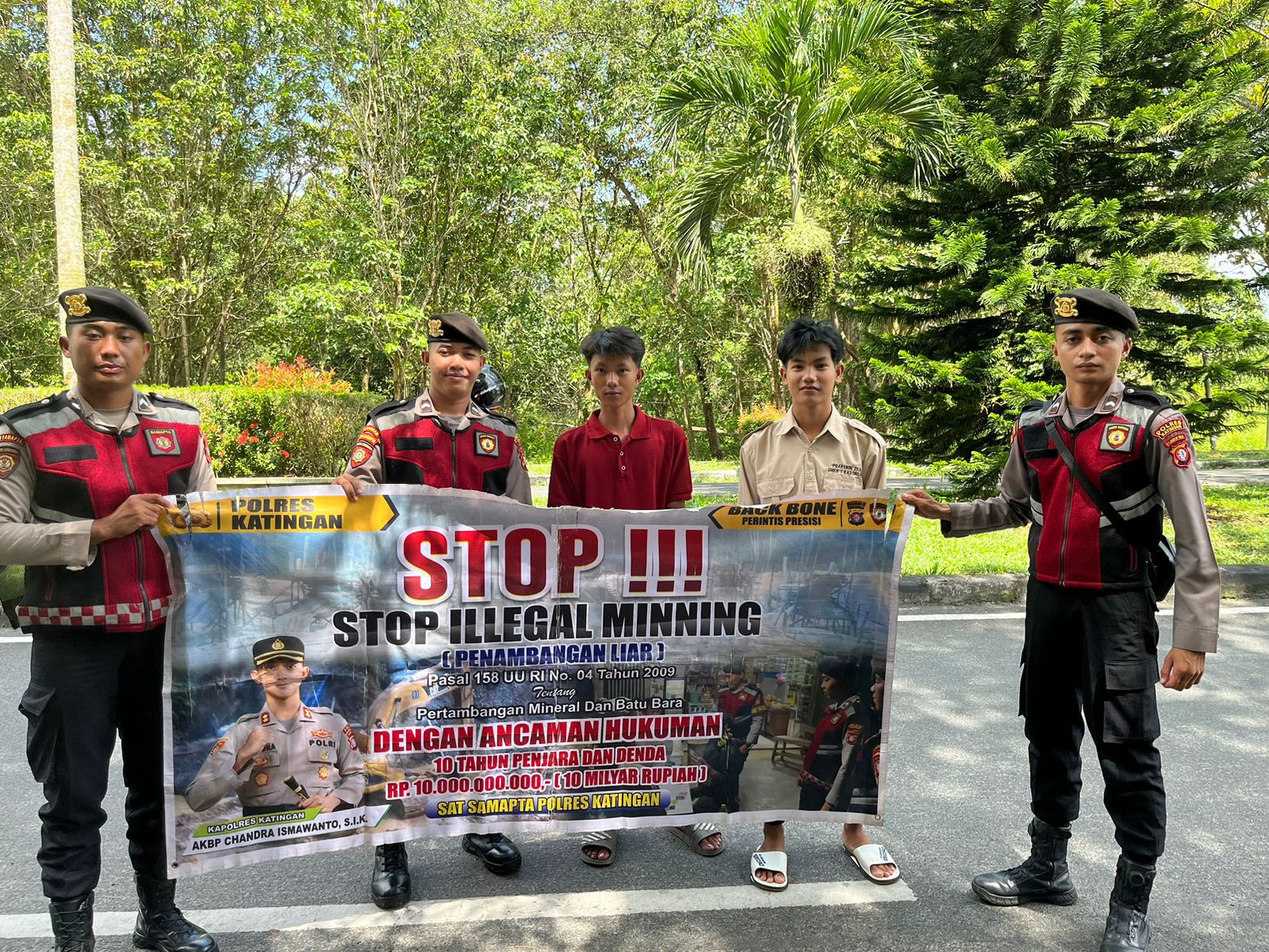 Sat Samapta Polres Katingan Gencar Melaksanakan patroli Illegal Mining