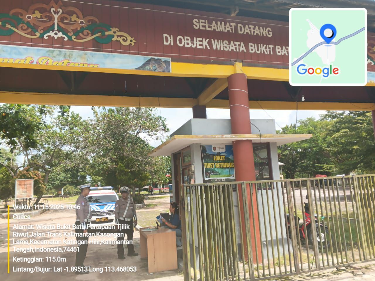 Patroli Objek Wisata Satlantas Polres Katingan.