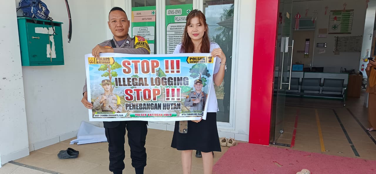 Upaya Pencegahan Penebangan Hutan secara Liar (Ilegal Logging), Bhabinkamtibmas sosialisasi kepada masyarakat.