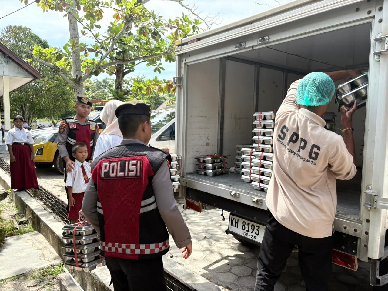 Mendukung Program SPPG, Sat Samapta Polres Katingan Lakukan Pengawasan