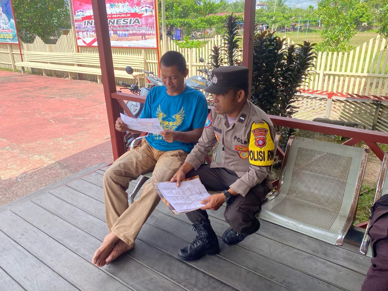 Polsek Montallat Sosialisasikan Maklumat Kapolri kepada Masyarakat