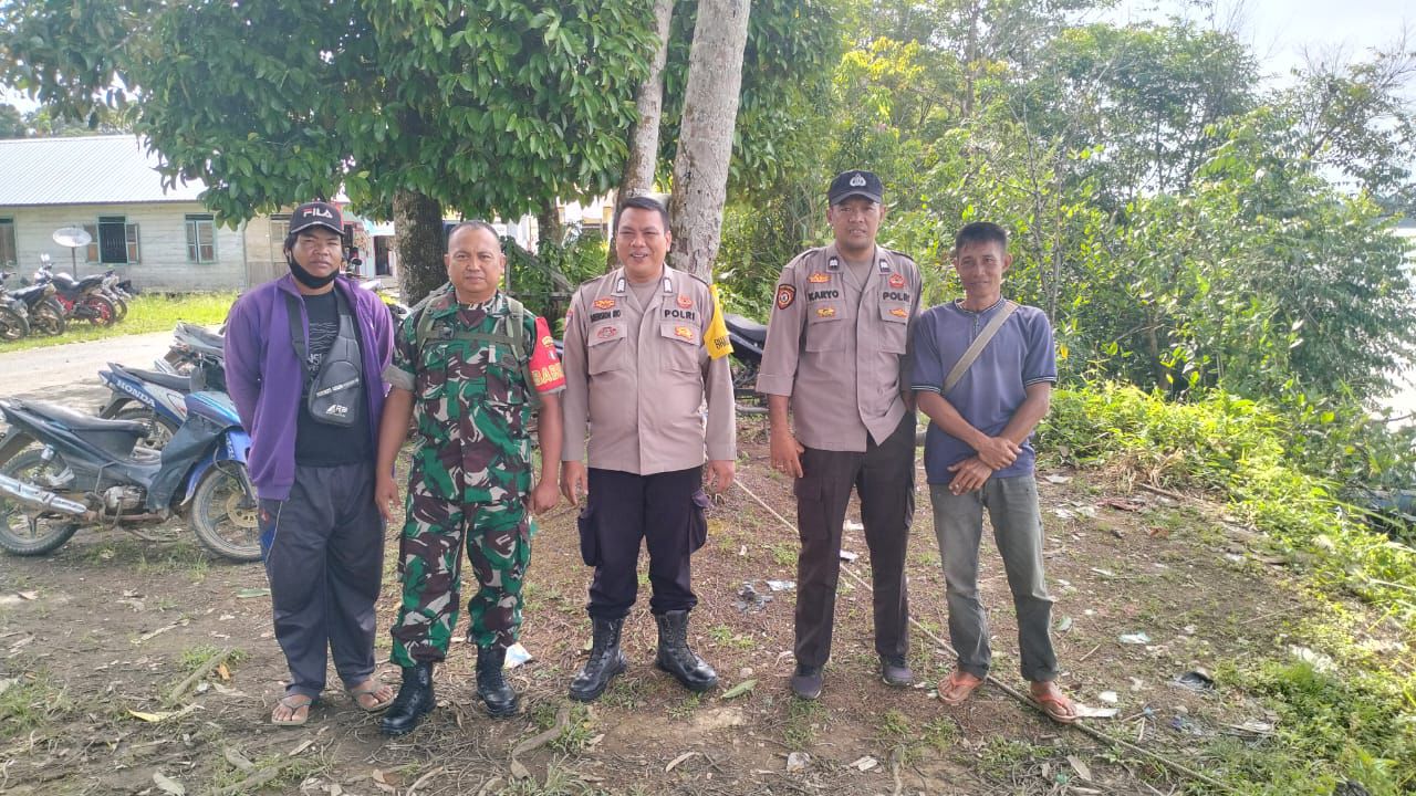 Perkuat Kamtibmas, Polsek Katingan Tengah Sambangi Warga