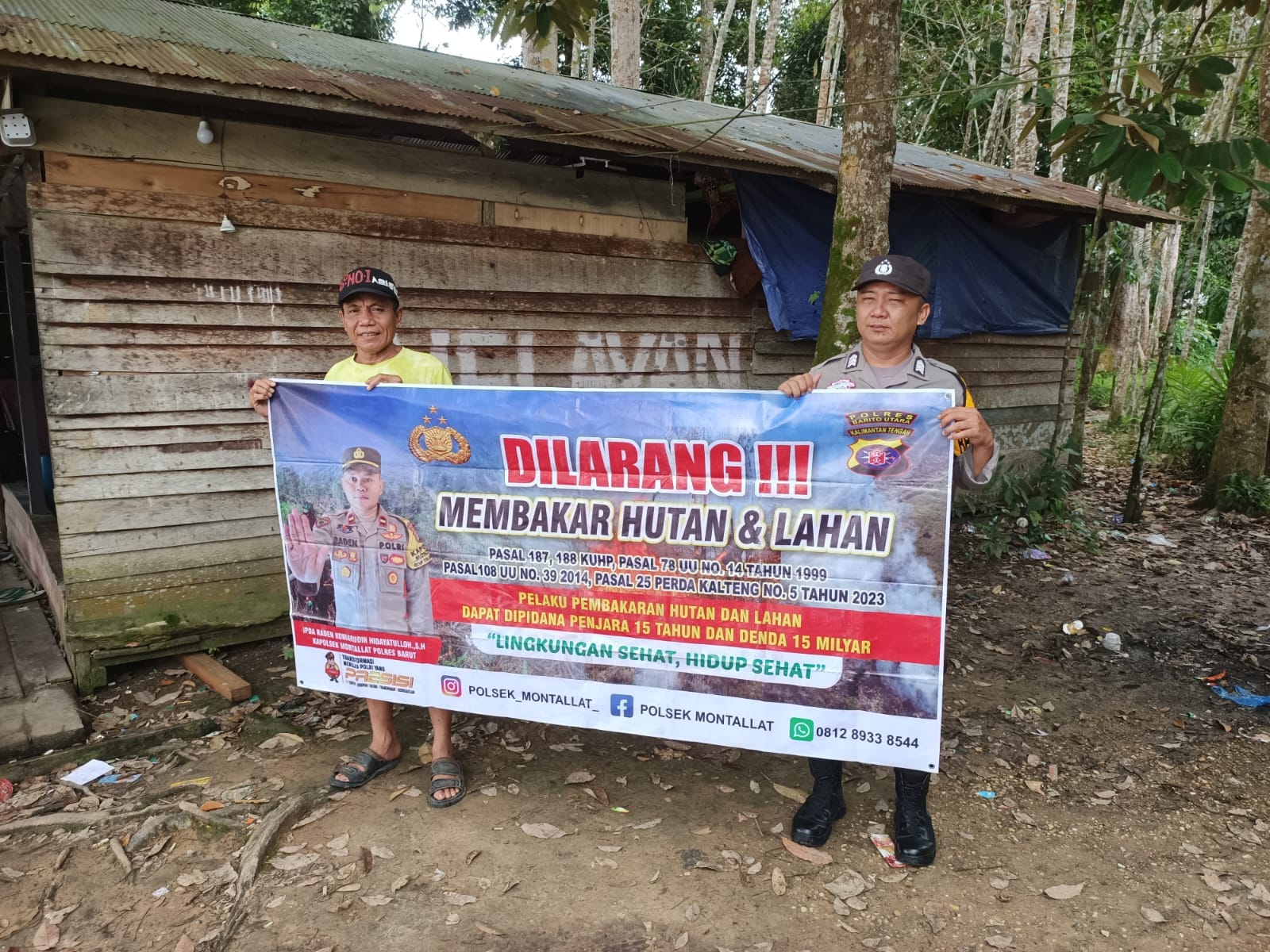 Polsek Montallat Gelar Sosialisasi Karhutla Untuk Meningkatkan Kesadaran Masyarakat