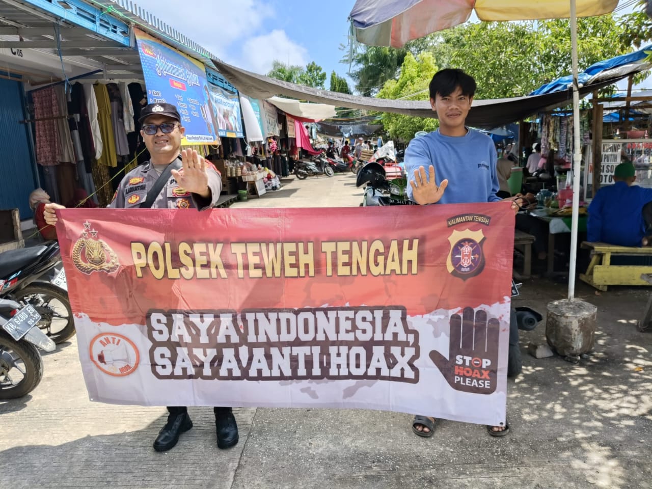 Saring Sebelum Sharing, Polsek Teweh Tengah Himbau Masyarakat Agar Tidak Mudah Percaya Mengenai Berita Hoax