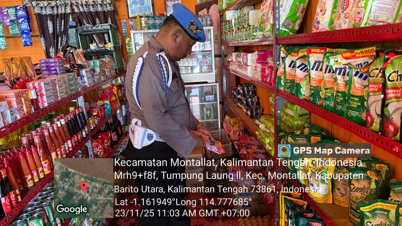 Polsek Montallat Laksanakan Pengecekan Sembako Untuk Pantau Stok Dan Harga Di Pasaran