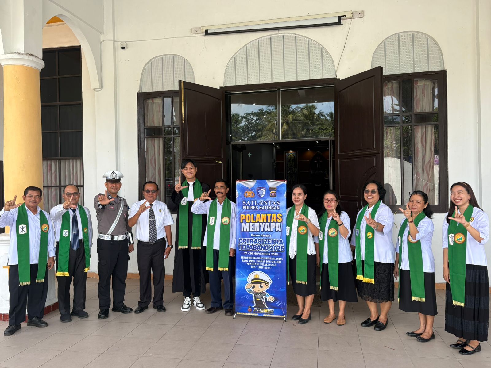 Satlantas Polres Katingan Gelar Polantas Menyapa dalam Rangka Operasi Zebra Telabang 2025