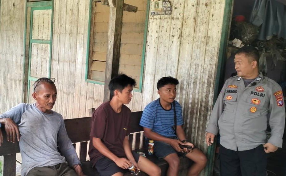 Polsek Katingan Tengah Sambang Kamtibmas