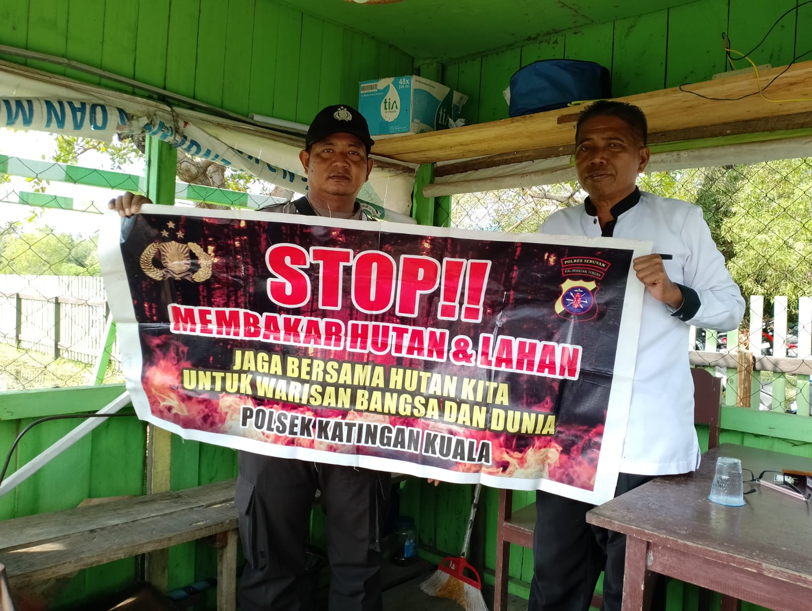 Cegah Kebakaran Hutan Dan Lahan, Bhabinkamtibmas Gencar Sosialisasi Ke Masyarakat