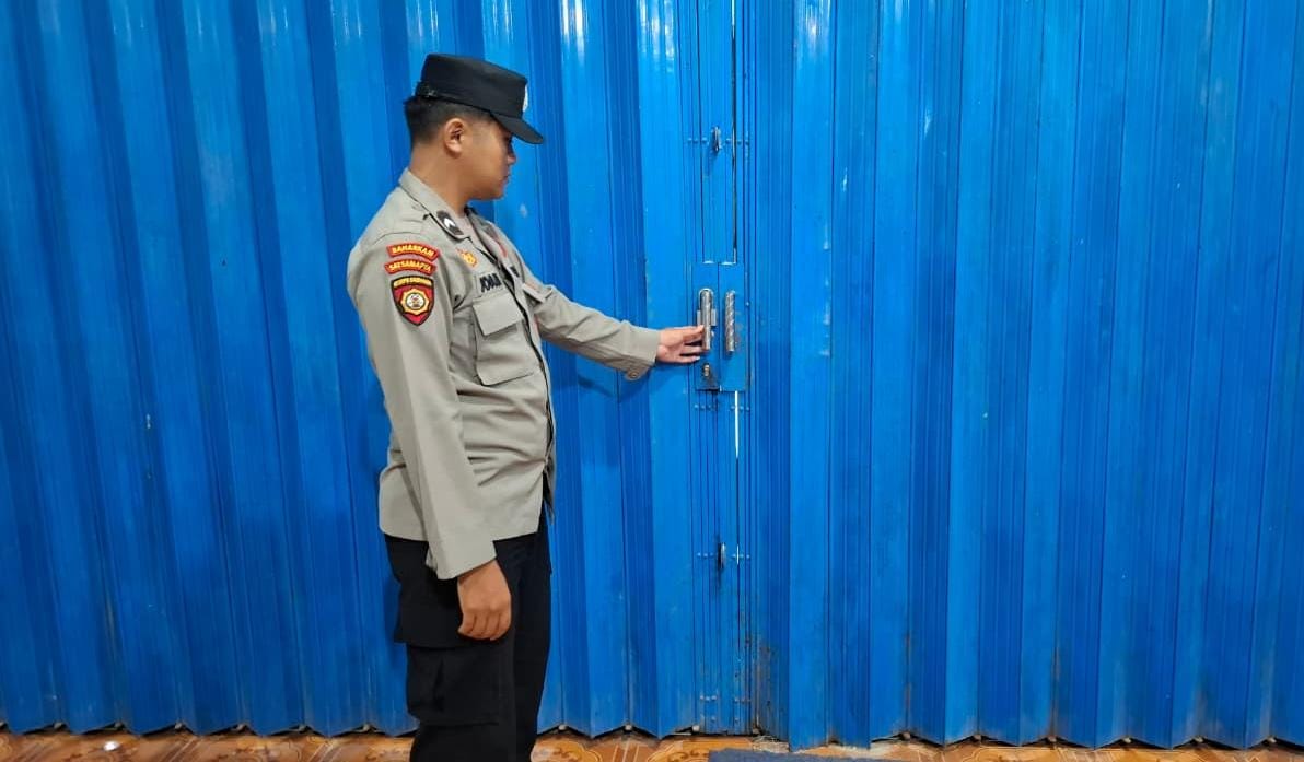 Personil Piket Patroli di Wilkum Polsek Sematu Jaya