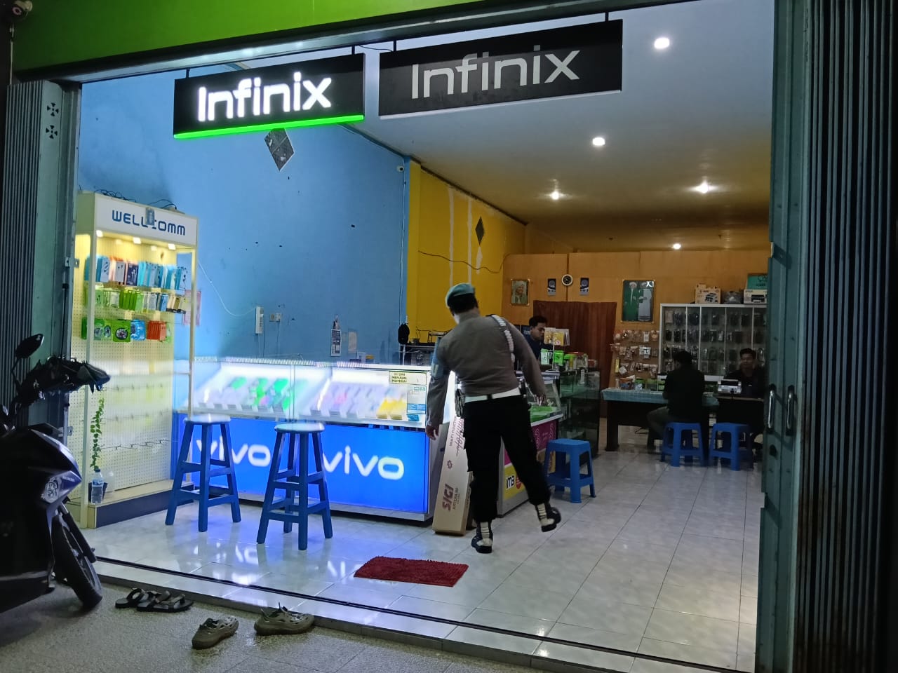 Personel Polsek melaksanakan Patroli di Wilkum Polsek Bulik