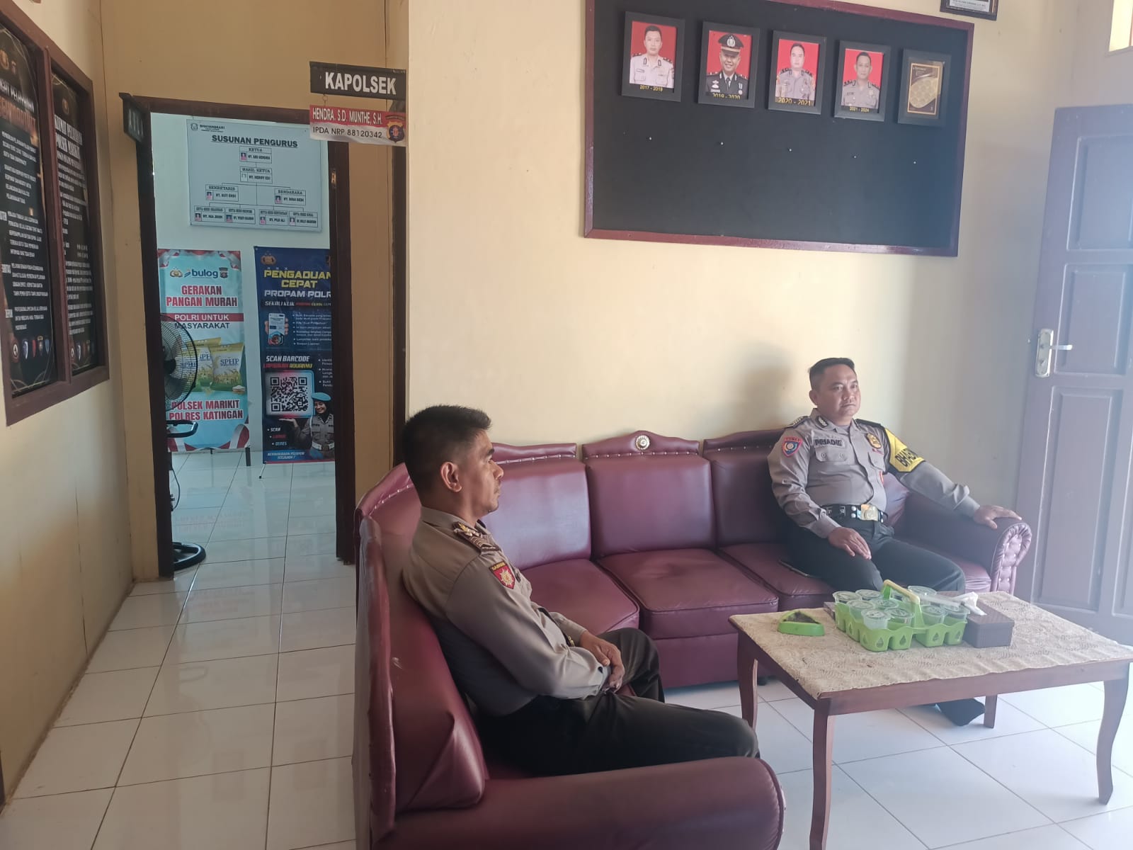 Tingkatkan Kualitas Pelayanan Publik, Polsek Marikit Kedepankan Pelayanan Prima Kepolisian.