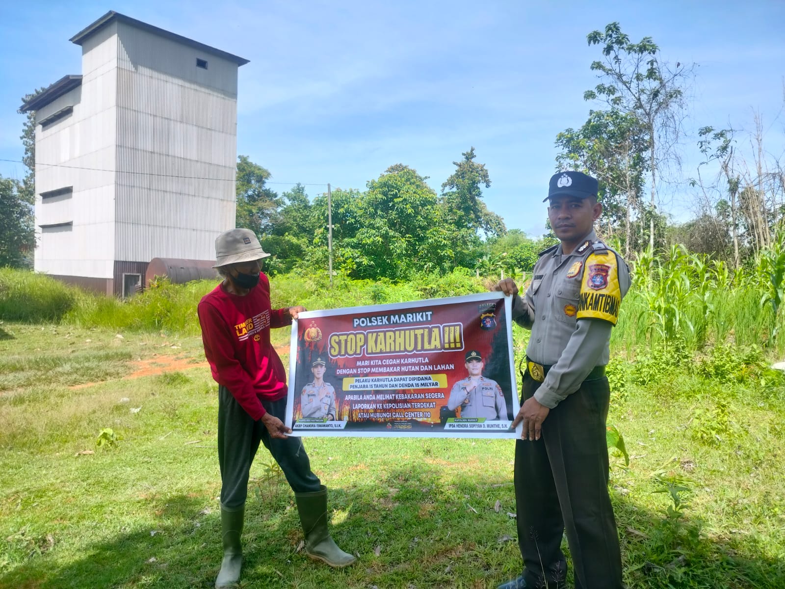 Cegahan Karhutla Polsek Marikit Rutin Sosialisasi Karhutla diwilayah Kec. Marikit, Kab. Katingan.