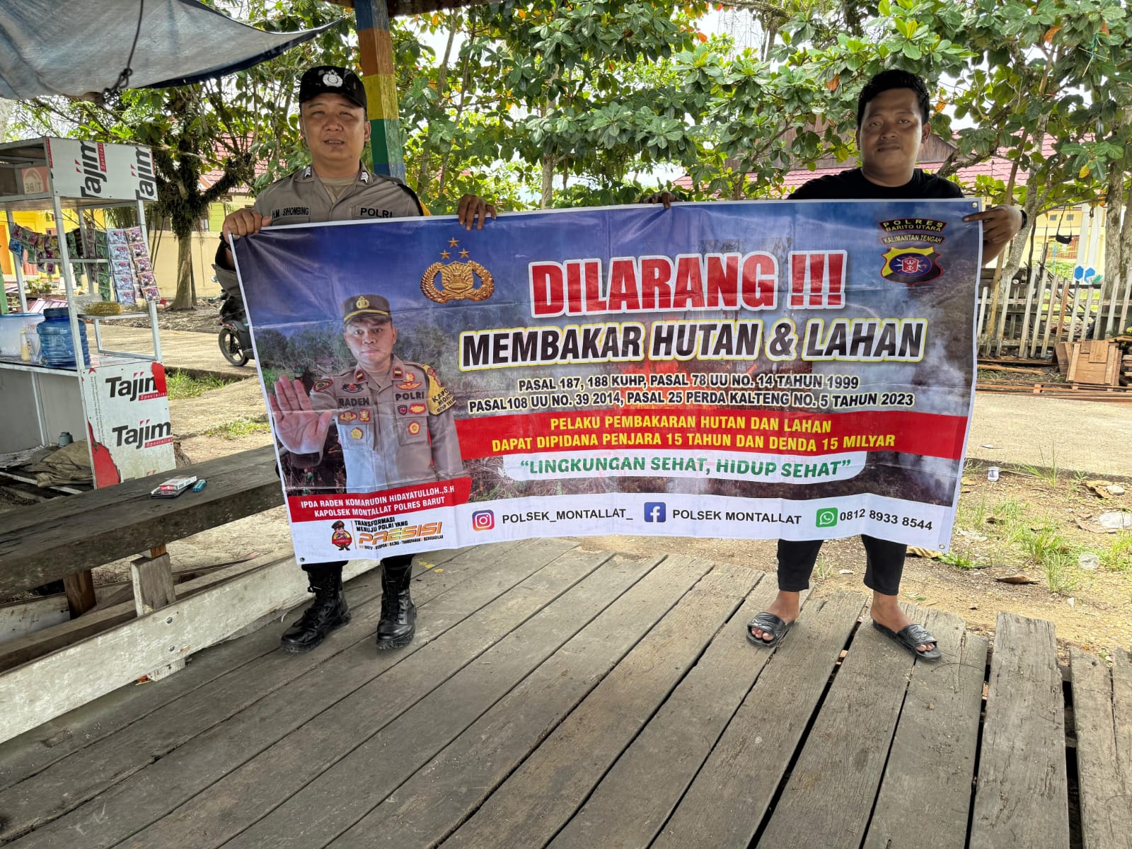 Polsek Montallat Gelar Sosialisasi Karhutla Untuk Meningkatkan Kesadaran Masyarakat