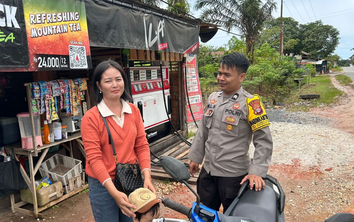 Polsek Katingan Tengah Sambang Kamtibmas