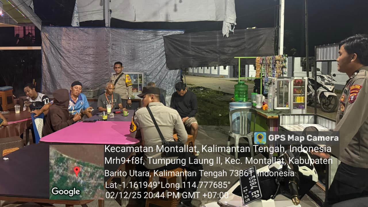 Polsek Montallat Laksanakan Patroli Malam Untuk Ciptakan Keamanan Dan Ketertiban Masyarakat