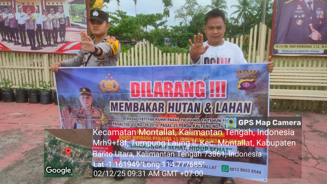 Polsek Montallat Gelar Sosialisasi Karhutla Untuk Meningkatkan Kesadaran Masyarakat