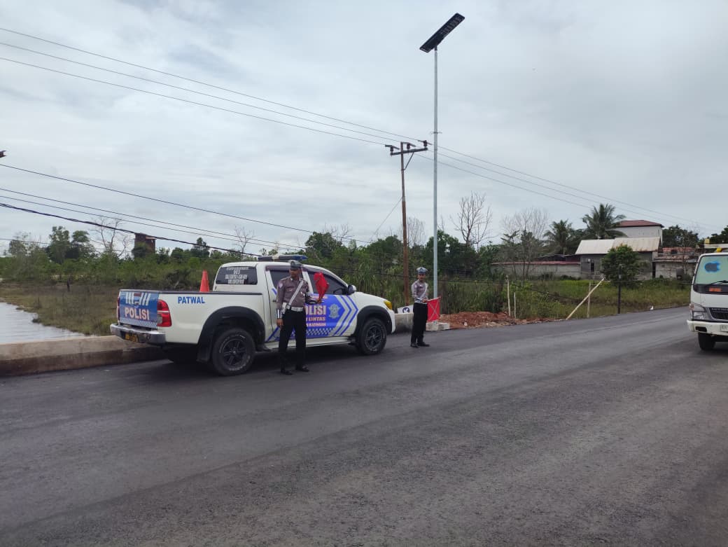 Antisipasi Laka Lantas, Satlantas Polres Katingan laksanakan patroli ke titik-titik lokasi rawan laka lantas.
