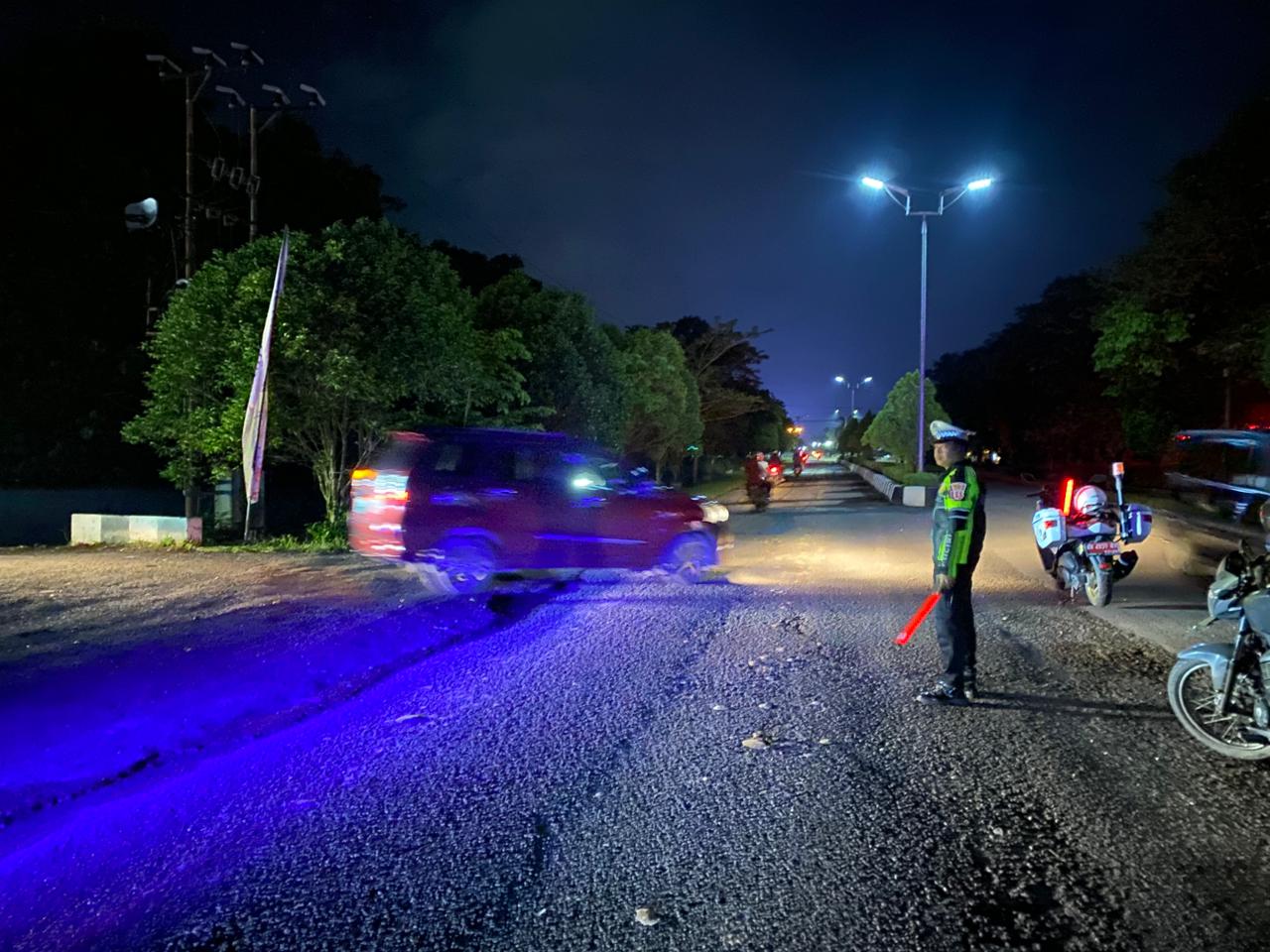 Sat Lantas Patroli Blue Light Upaya Cegah Gangguan Kamtibmas