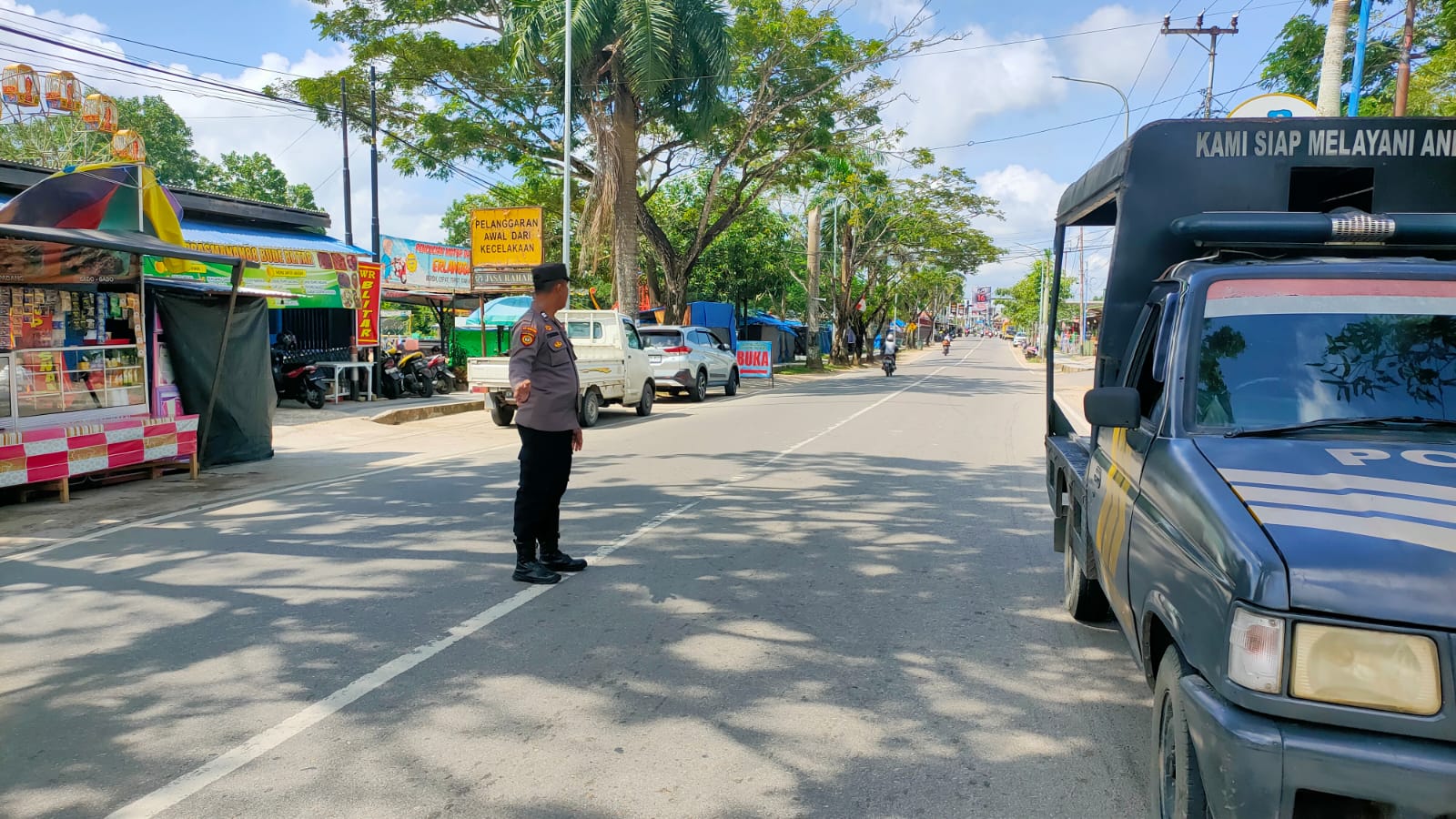 Dalam Rangka Menjaga Situasi Kamtibmas yang Kondusif, Polsek Teweh Tengah Laksanakan Patroli