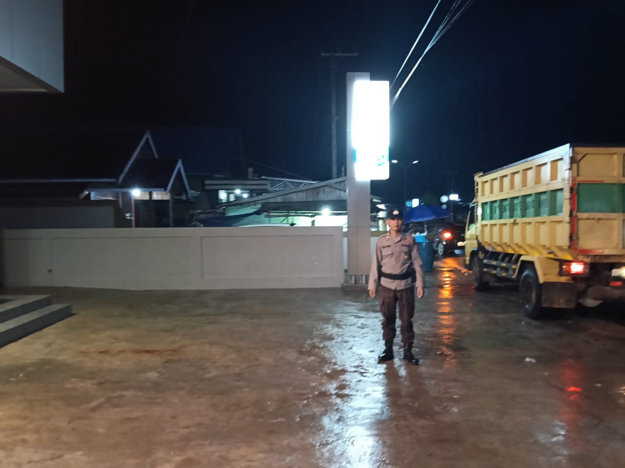 Personel Polsek melaksanakan Patroli di Wilkum Polsek Bulik