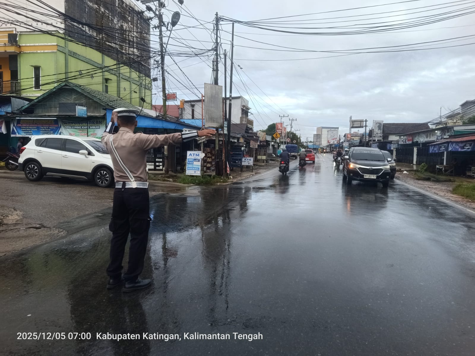 Pengaturan Pagi Di titik Rawan kepadatan arus lalulintas
