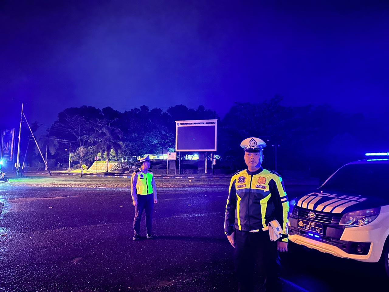 Sat Lantas Patroli Blue Light Upaya Cegah Gangguan Kamtibmas