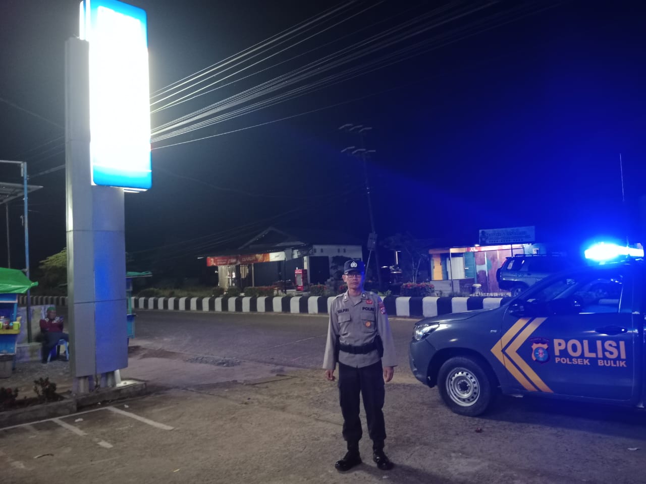 Polsek Bulik Patroli Obyek Vital dan Bank wilkum Polsek Bulik