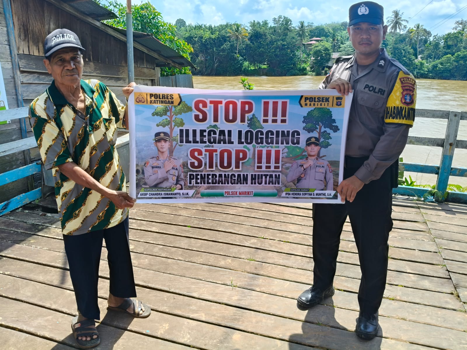 Cegah Ilegal Loging, Pers Polsek Marikit laksanakan Sosialisasi ke Masyarakat.