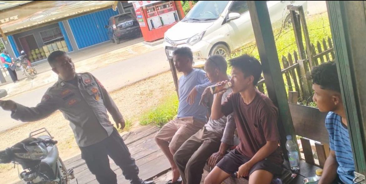 Polsek Katingan Tengah Sambang Kamtibmas