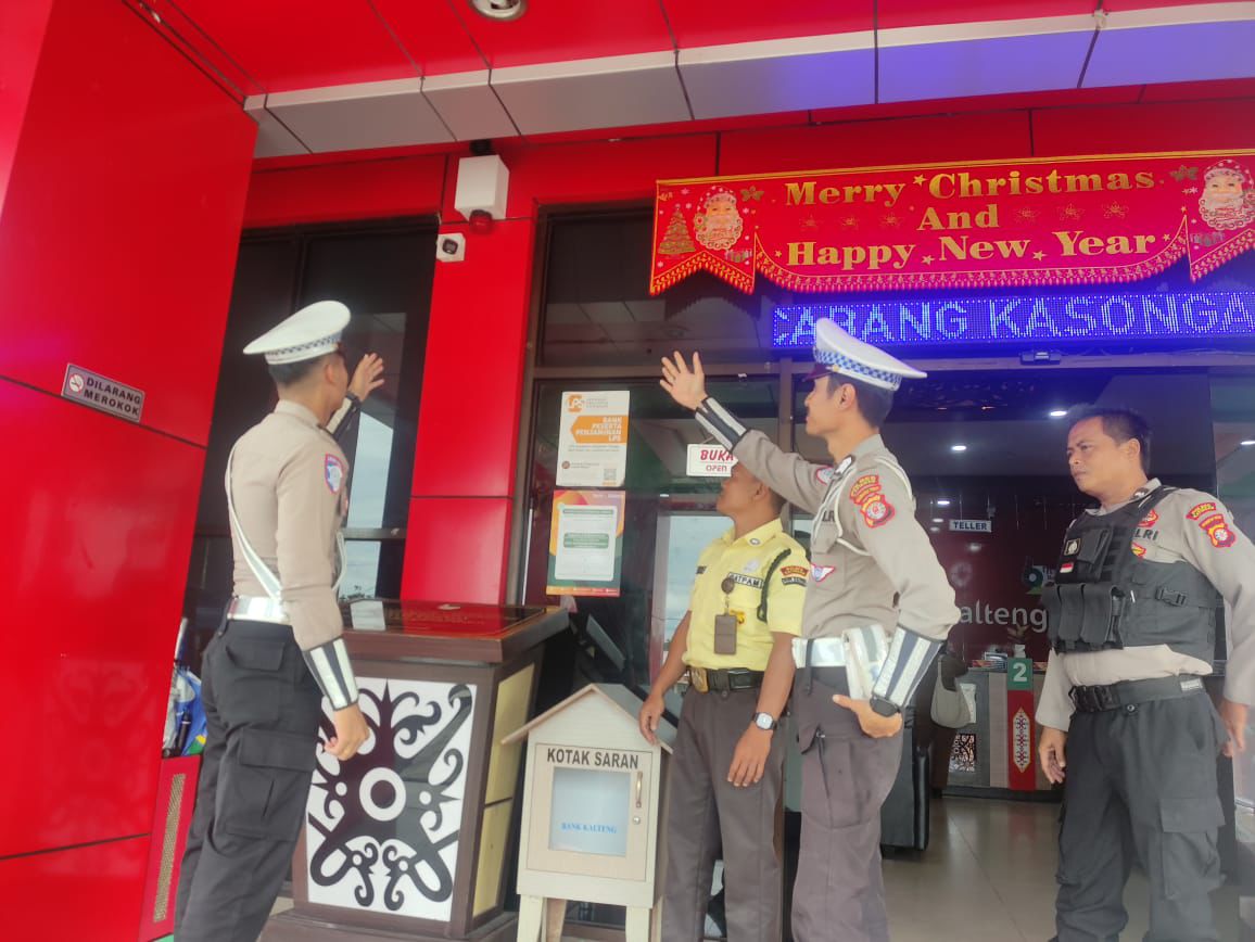 Satlantas Polres Katingan cek dan kontrol rutin Objek Vital Tiap harinya.