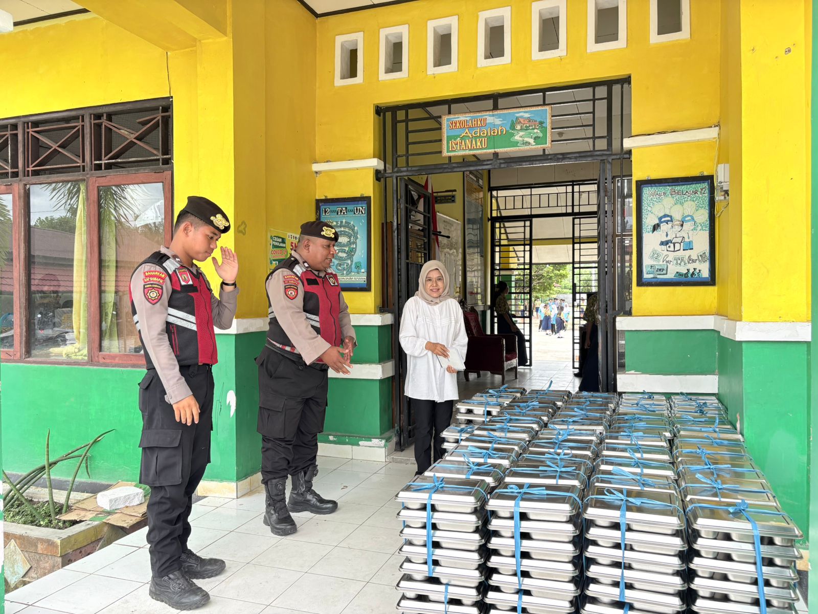 Mendukung Program SPPG, Sat Samapta Polres Katingan Lakukan Pengawasan