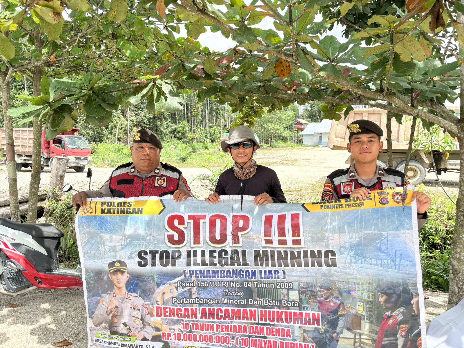 Sat Samapta Polres Katingan Gencar Melaksanakan patroli Illegal Mining