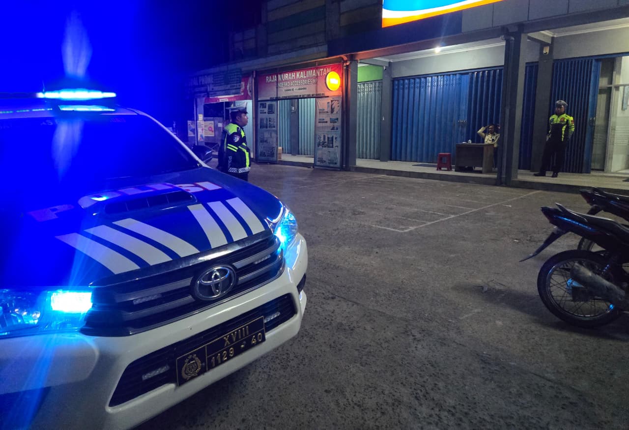 Sat Lantas Patroli Blue Light Upaya Cegah Gangguan Kamtibmas