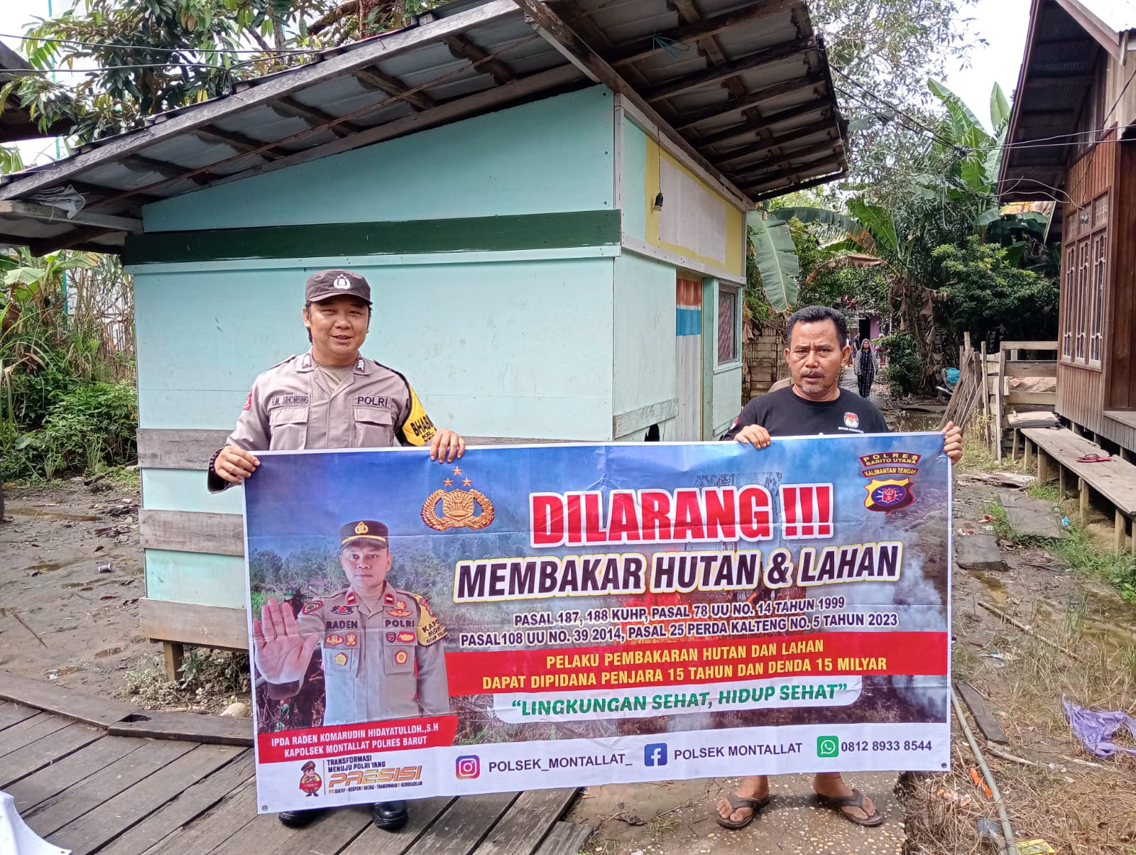 Polsek Montallat Gelar Sosialisasi Karhutla Untuk Meningkatkan Kesadaran Masyarakat