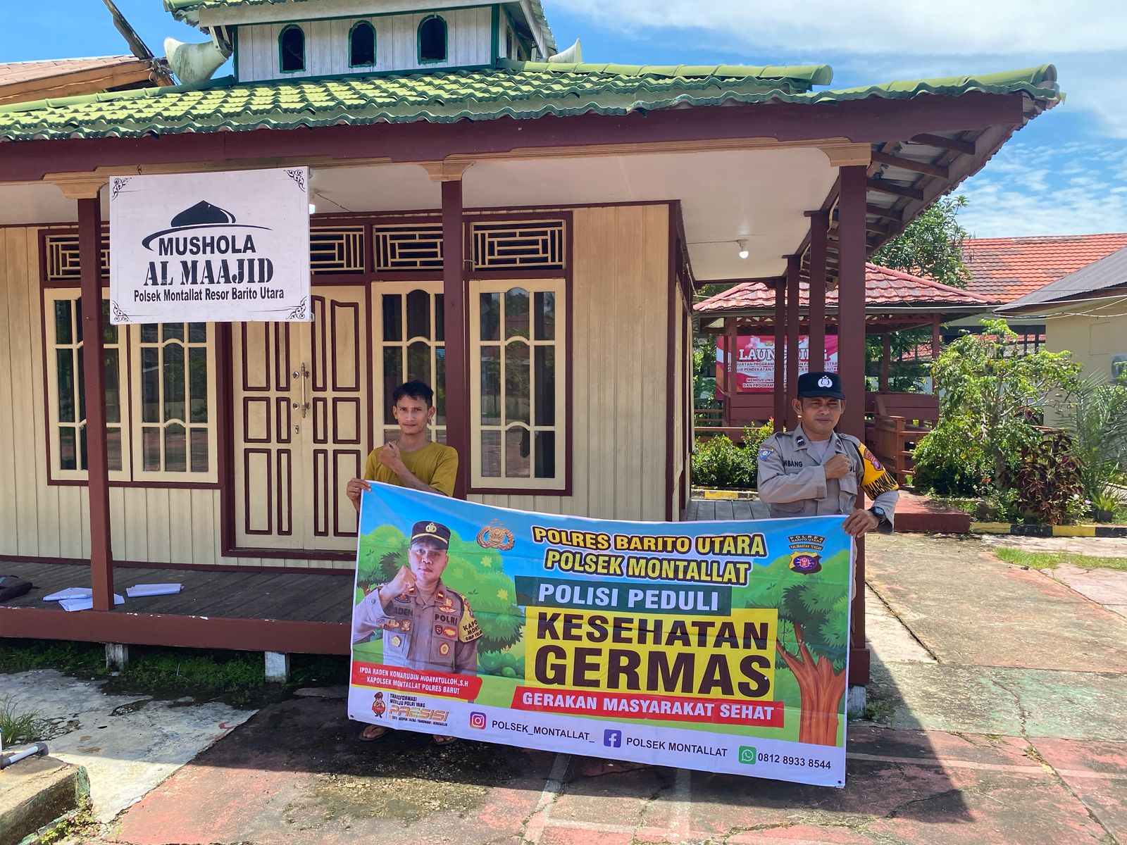 *Polsek Montallat Sampaikan Pola Hidup Sehat Kepada Warga, Polsek Montallat Sosialisasikan Germas ke Masyarakat.