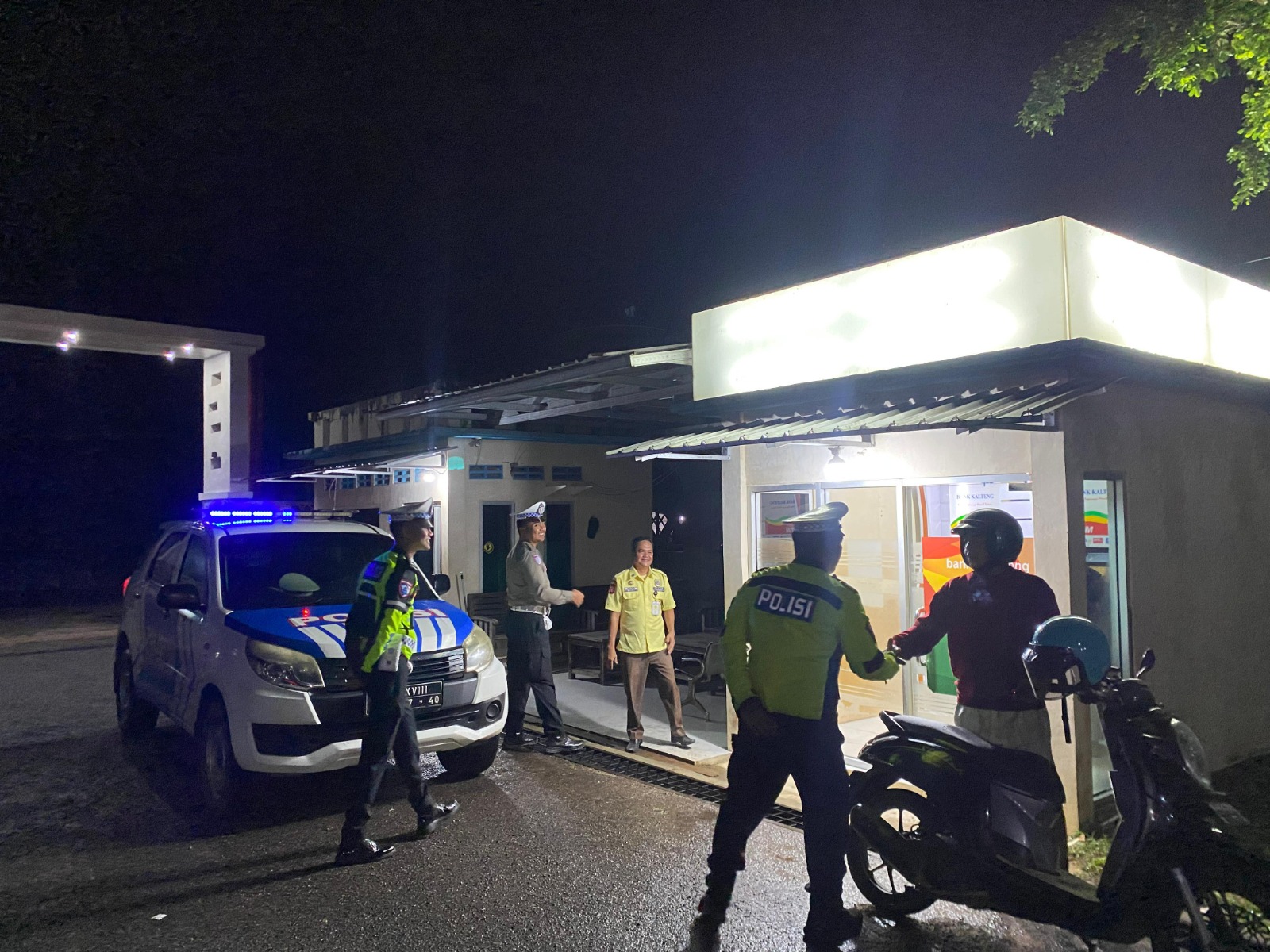 Sat Lantas Polres Lamandau Gelar Patroli Malam di Objek Vital Demi Ciptakan Kamtibmas Kondusif