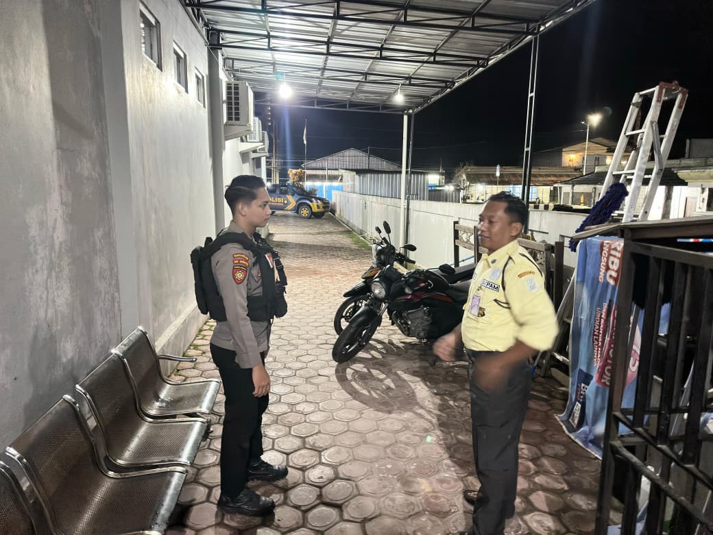 Sat Samapta Polres Lamandau Patroli di Objek Vital, Wilkum Polres Lamandau