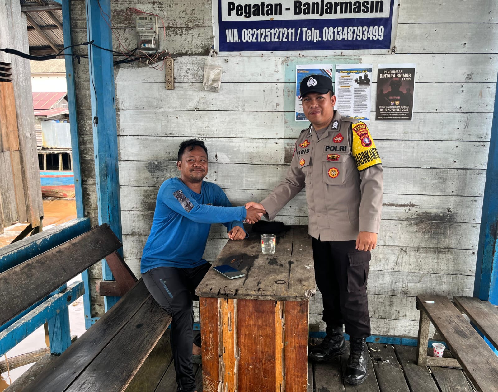 Bhabinkamtibmas Polsek Katingan Kuala Kunjungi Warga Binaannya Serta Sosialisasikan Operasi Lilin Telabang 2025