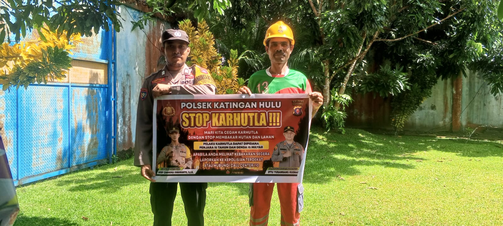 Polsek Katingan Hulu sosialisasi Stop Karhutla.