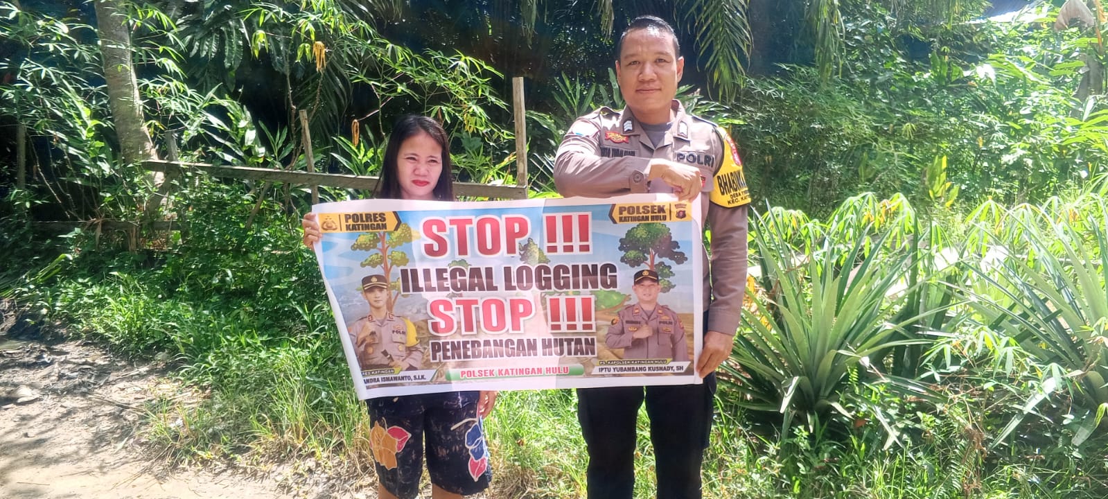 Upaya Pencegahan Penebangan Hutan secara Liar (Ilegal Logging), Bhabinkamtibmas sosialisasi kepada masyarakat.