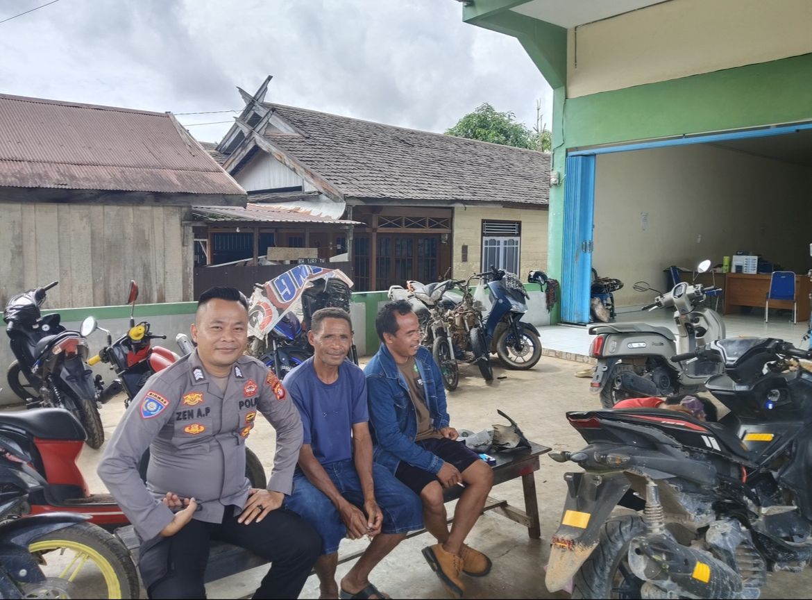 Perkuat Kamtibmas, Polsek Katingan Tengah Sambangi Warga