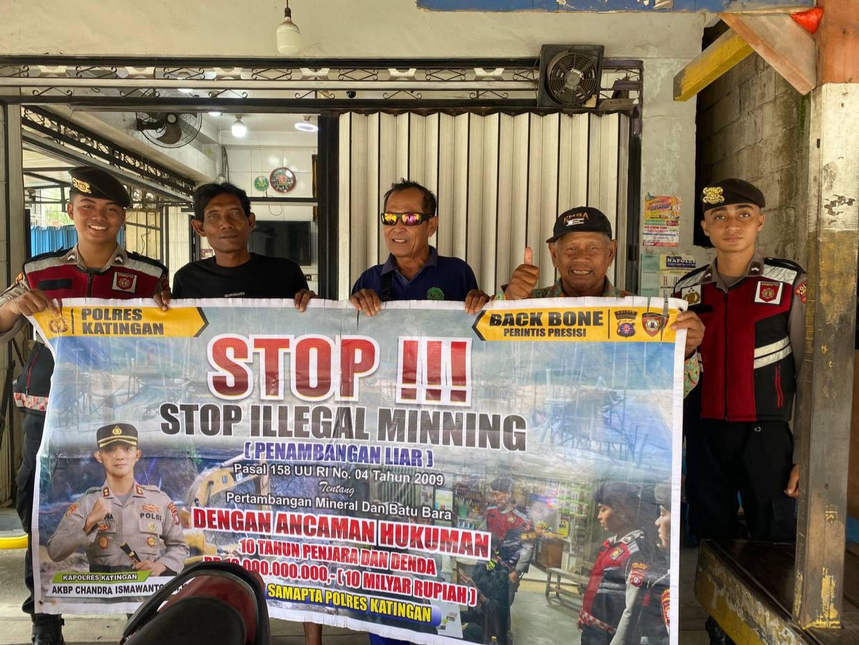 Sat Samapta Polres Katingan Gencar Melaksanakan patroli Illegal Mining