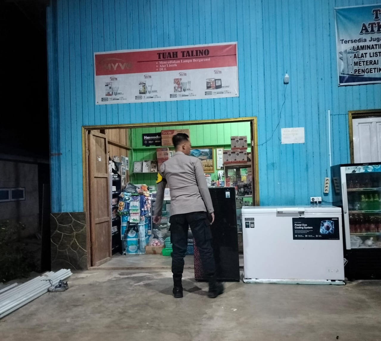 Piket Polsek Patroli kepertokoan diwilkum Polsek Delang