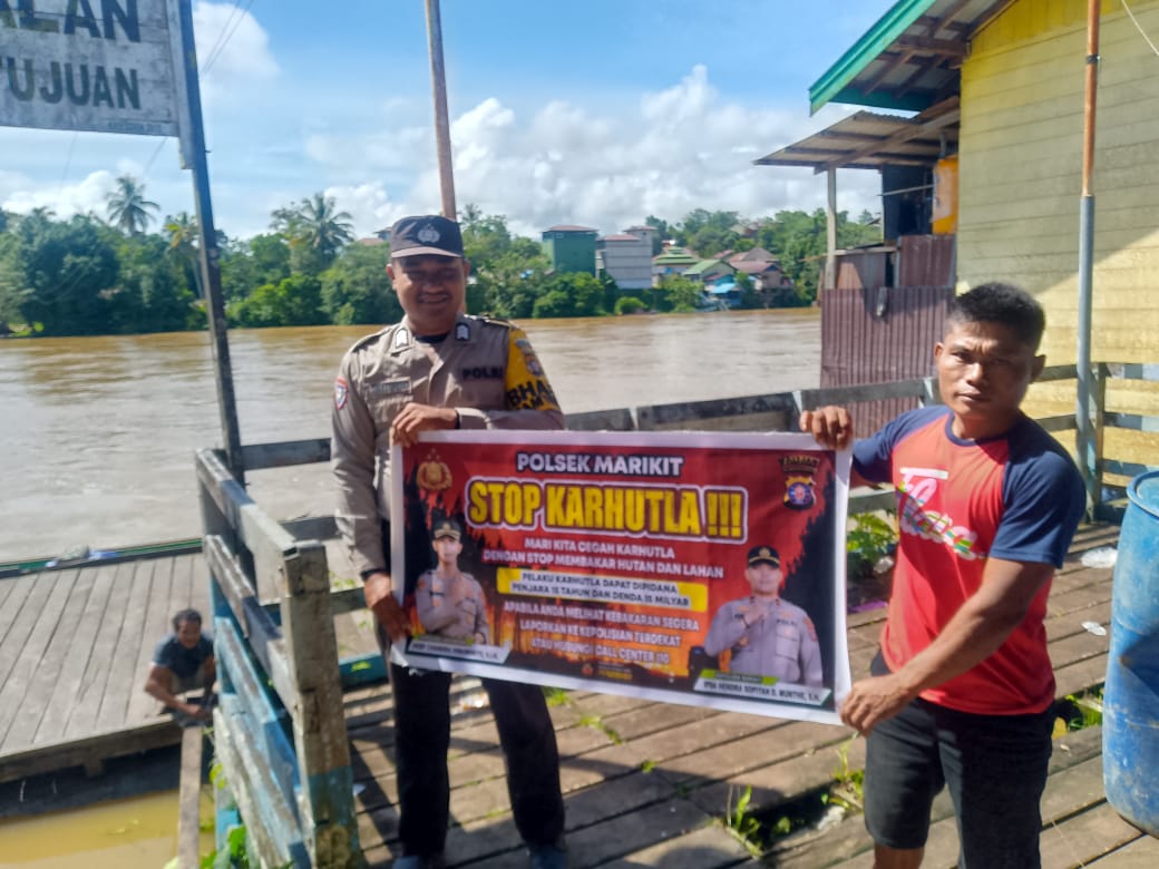 Polsek Marikit Sosialisasi Kebakaran Hutan dan Lahan (Karhutla)